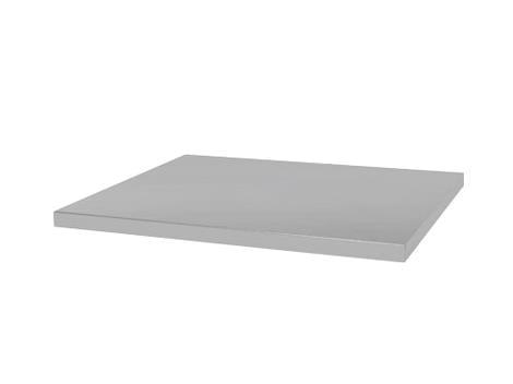 Arbejdsbordplade 2800x650 m/glat ombuk rustfri stål ART 