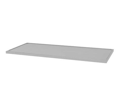 Arbejdsbordplade 2100x650 m/vulstkant rustfri stål ART 