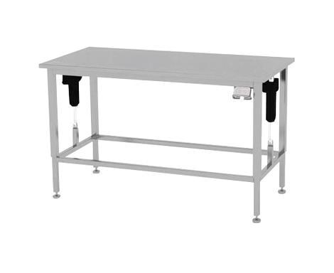 Arbejdsbord 500x650 m/glat ombuk og h/s rustfri stål ART 