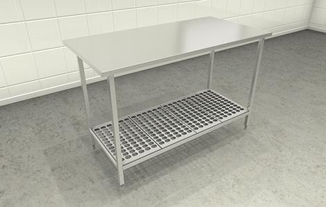 Arbejdsbord u/bagkant B2200 x D700 x H900 mm 