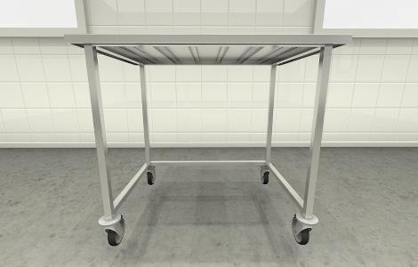 Arbejdsbord m/hjul B1000 x D700 x H900 mm 