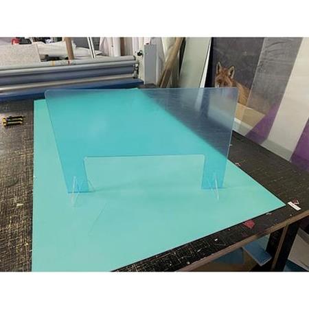 Stående nyseskærm 500 x 500 mm på ben 