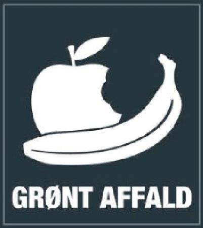 Piktogram Grønt affald DK Bica 