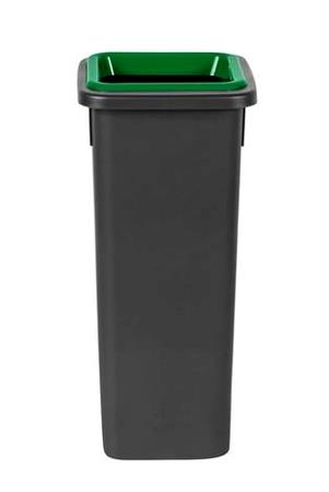Affaldsbeholder m/låg grøn 20 ltr 
