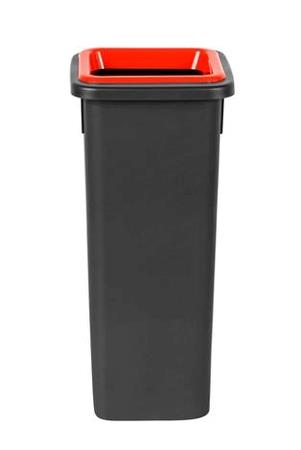 Affaldsbeholder m/låg rød 20 ltr 