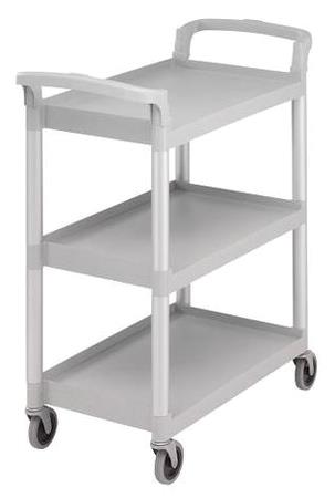 Kørebord grå m/ 3 hylder Cambro B835 x D413 x H965 mm 