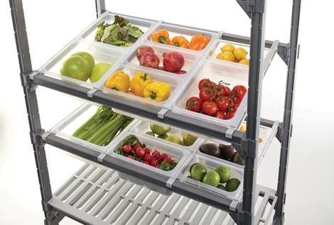 Deleskinne skrå 600 mm for GN-kantiner Cambro Camshelving Premium 