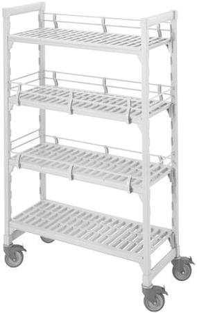 Mobil reol B1380 x D600 x H1790 mm Cambro Premium Shelving 