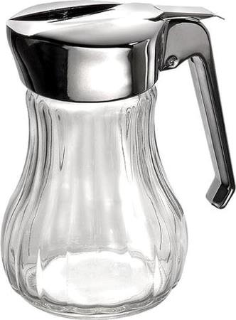 Flødekande 300 ml m/skydelåg Glas med struktur 