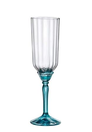 Champagneglas Florian m/ blå stilk 24 cl Restlager 