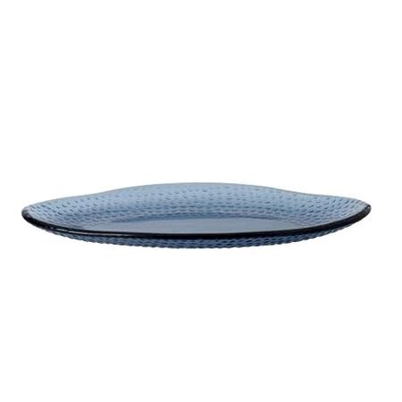 Tallerken coupe oval blå B290 x D162 mm Isla glas Churchill 