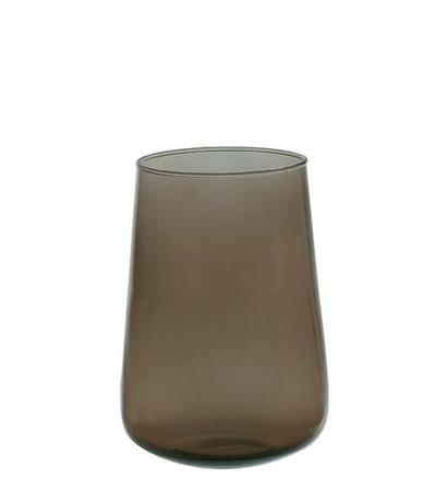 Vase D130 x H190 mm mørk røget farve Valencia 