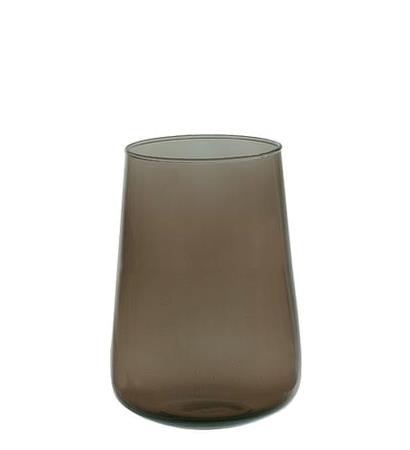 Vase D130 x H190 mm mørk røget farve Valencia