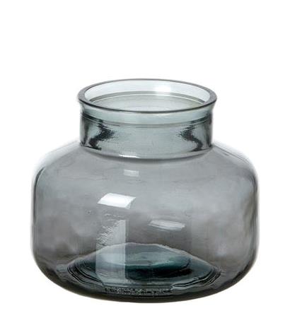 Vase D190 x H160 mm røget glas Barcelona 