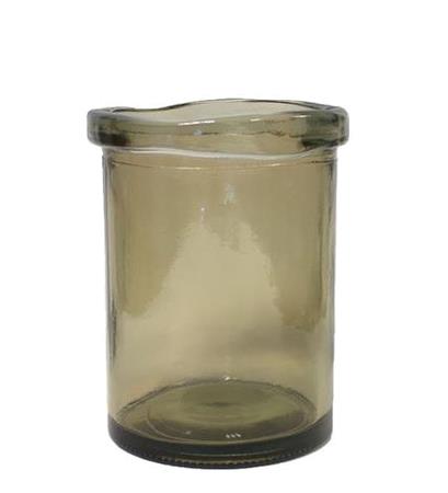 Vase D150 x H200 mm røget gul Barcelona 