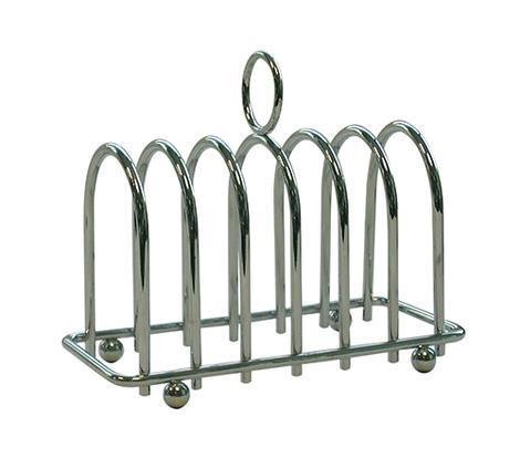 Toast Holder - 6 skiver brød Krom - 140x120mm 