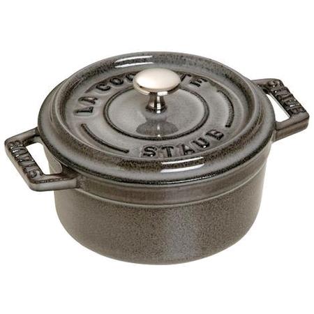 Mini cocotte grå m/ låg 0,25 ltr Staub 