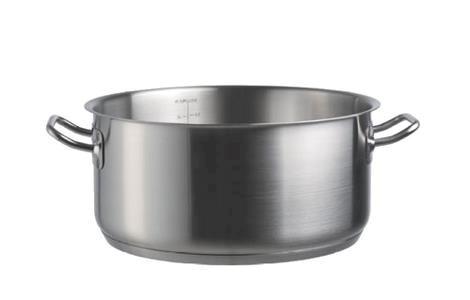 Gryde lav  8 ltr diam 280 mm til induktion, el og gas 