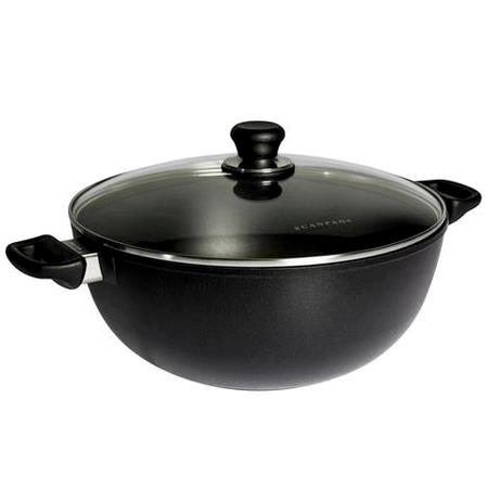 Stegegryde alu/non-stick 7,5 ltr M/glaslåg Scanpan Induction+ 