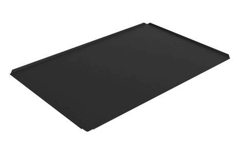 Bageplade glat m/4 buk L600 x B400 mm UNOX - mat sort 