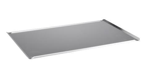 Bageplade 1/1 GN aluminium glat m/ 4 buk/vulstkant 