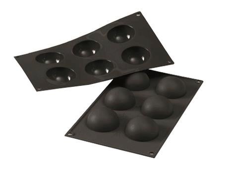 Bageform 6 kugleforme 1/3 GN 60 x 30 mm 