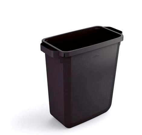 Beholder 60 ltr plast sort ekskl låg 