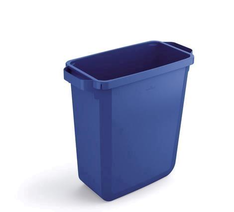 Beholder 60 ltr plast blå ekskl låg 