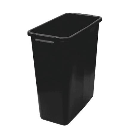 Beholder 60 ltr plast sort ekskl låg Skjult håndtag 