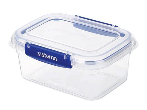 Opbevaringsboks retangulært 1 ltr Sistema 