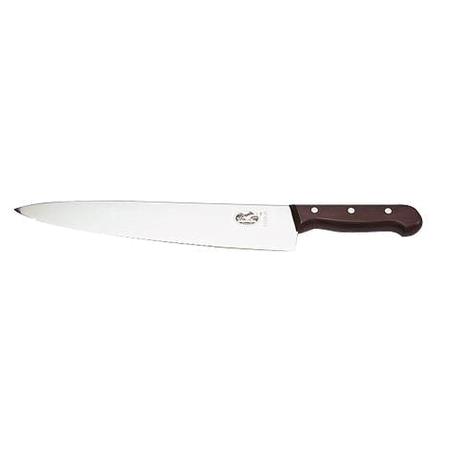 Kokkekniv Victorinox 250 mm m/bølgeskær Ahorntræ 