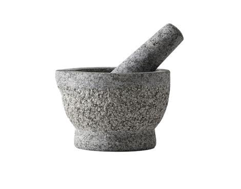 Granitmorter m/støder diam 150 mm Natur 