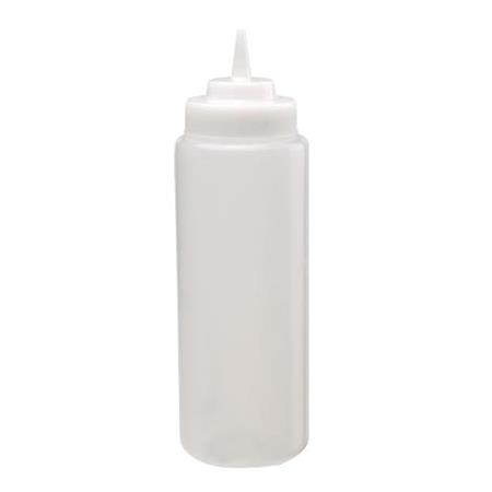 Squeeze plast flaske 95 cl med låg 