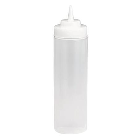 Squeeze plast flaske 35,5 cl med låg 