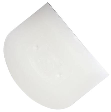 Nylonskraber hård, hvid B120 x D95 mm 