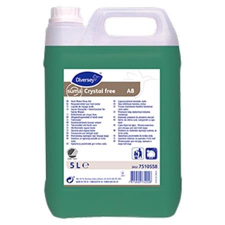 Suma Crystal PUR-EC A8 afspændingsmiddel 2 x 5 ltr opvask (hårdt vand) 