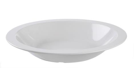 Tallerken dyb hvid 215 mm Rosti 
