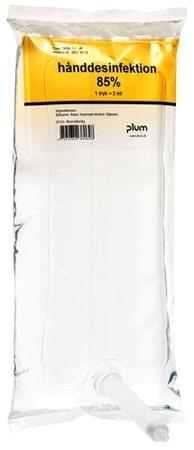 Hånddesinfektion flydende 1000 ml 85% ethanol UN1987 