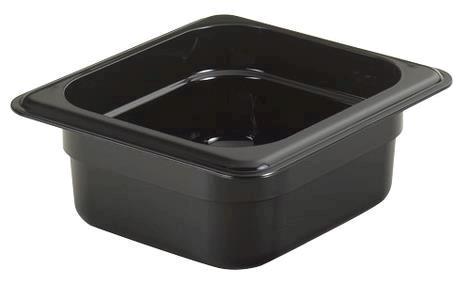 Kantine 1/6 GN  D65 mm sort Cambro 