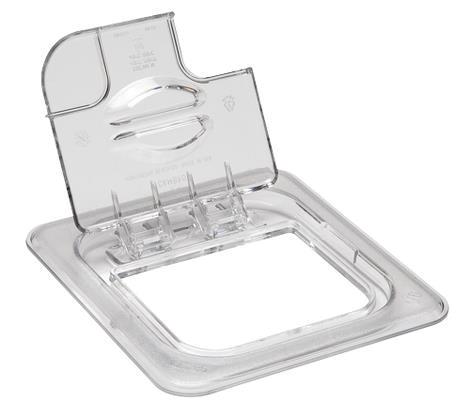 Låg m/klap og hul for ske 1/6 GN klar Cambro 
