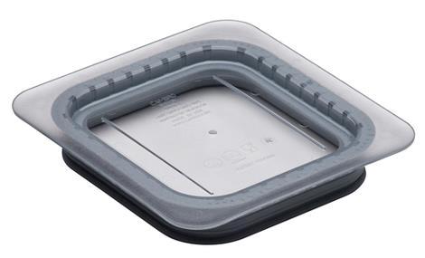 Låg glat 1/6 GN klar m/silikonetætning Cambro 
