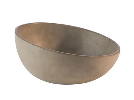 Skål grå cement skrå diam 260 mm 1,7 ltr Element 