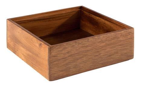 Buffetkasse B150 x D150 x H55 mm Brun acacia træ 