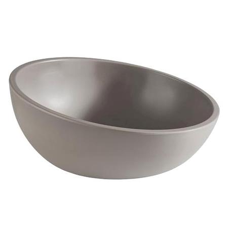 Skål grå skrå Diam 260 mm Melamin 