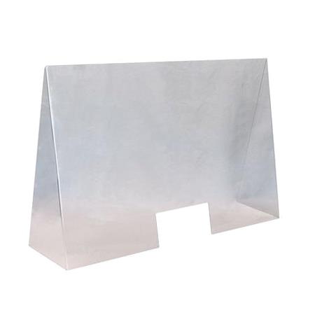 Nyseskærm transparent B1000xD280xH650 mm Med åbning B250xH120 mm Akryl 