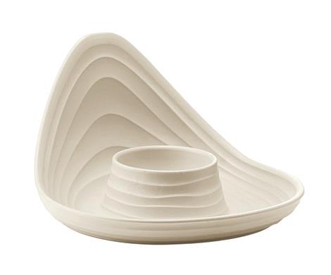 Æggebæger sæt sand B123 x D120 x H73 mm Tierra 