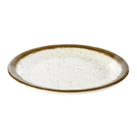 Tallerken melamin vanilje Diam 190 mm Stone art 