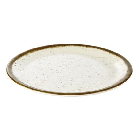 Tallerken melamin vanilje Diam 250 mm Stone art 