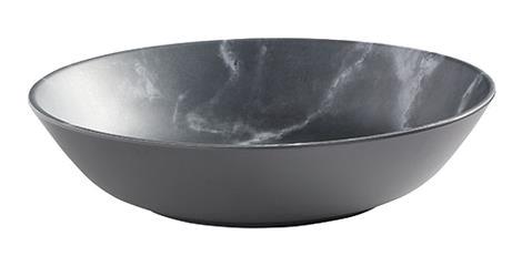 Tallerken dyb marmor grå 220 mm Melamin 