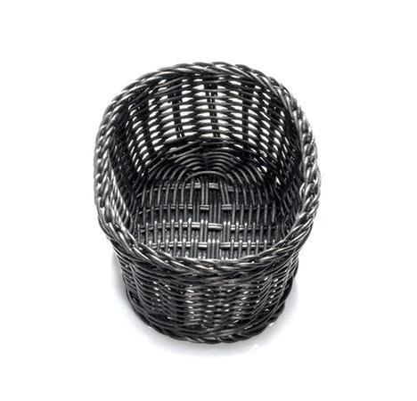 Brødkurv oval sort B235 x D158 mm 